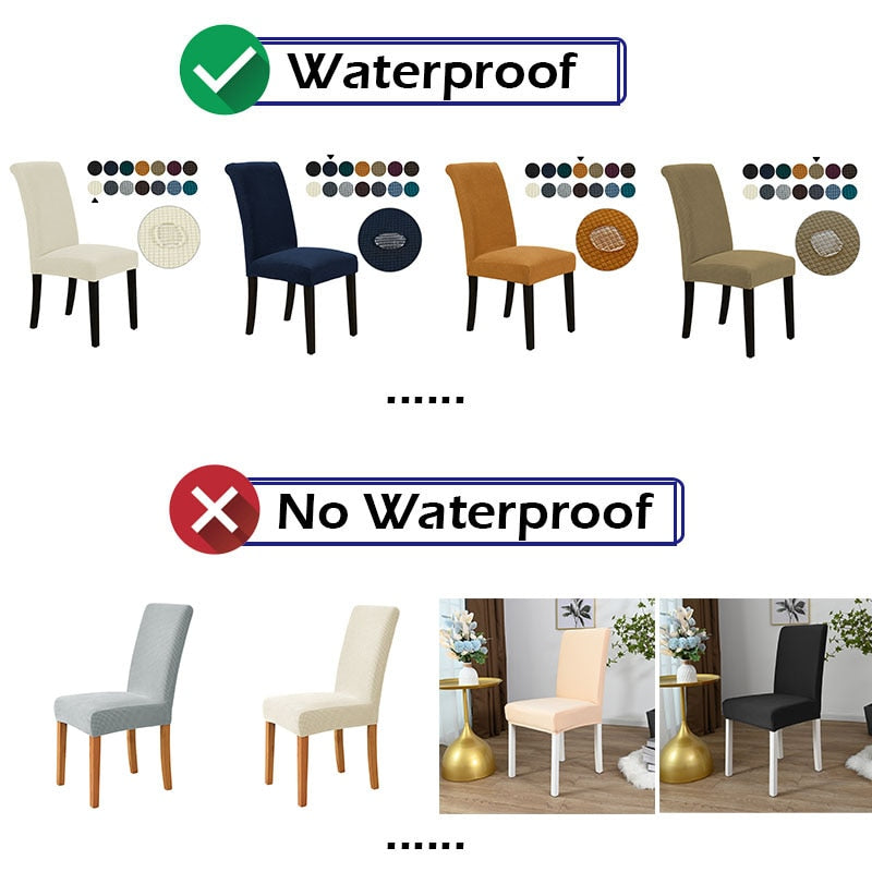 Waterproof And Non Waterproof Elastic Dining Chair Covers.
