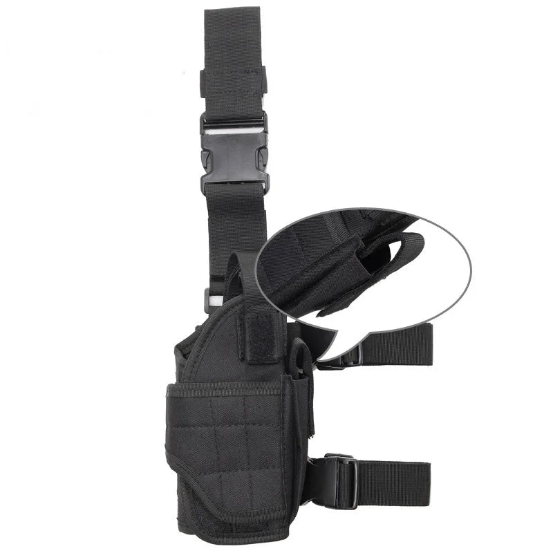 Universal Tactical Right Hand Leg Gun Holster For Airsoft Glock, Beretta Handgun