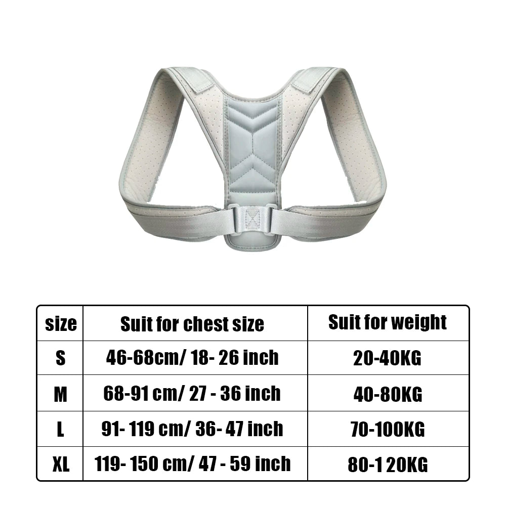 Women/Men's Adjustable Support Back Posture Corrector
