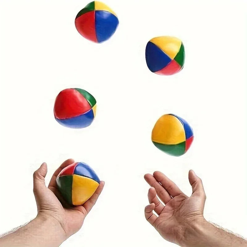 PVC 3 Or 6 Leather Juggling balls filled With Sandbag