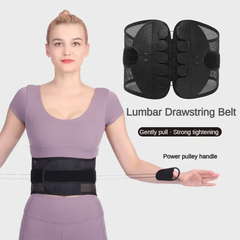 New Double Pull Waist/Back Brace For Lumbar Posture Support