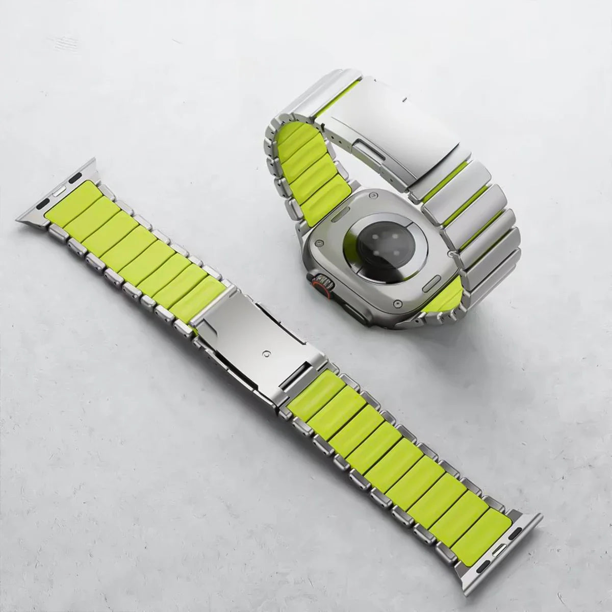 Luxury Titanium Strap for Apple Watch Ultra 3/2 49mm Series 11 10 46mm 45mm 44mm 42mm Or Silicone Bracelet For iwatch 9 8 7 6 SE 5