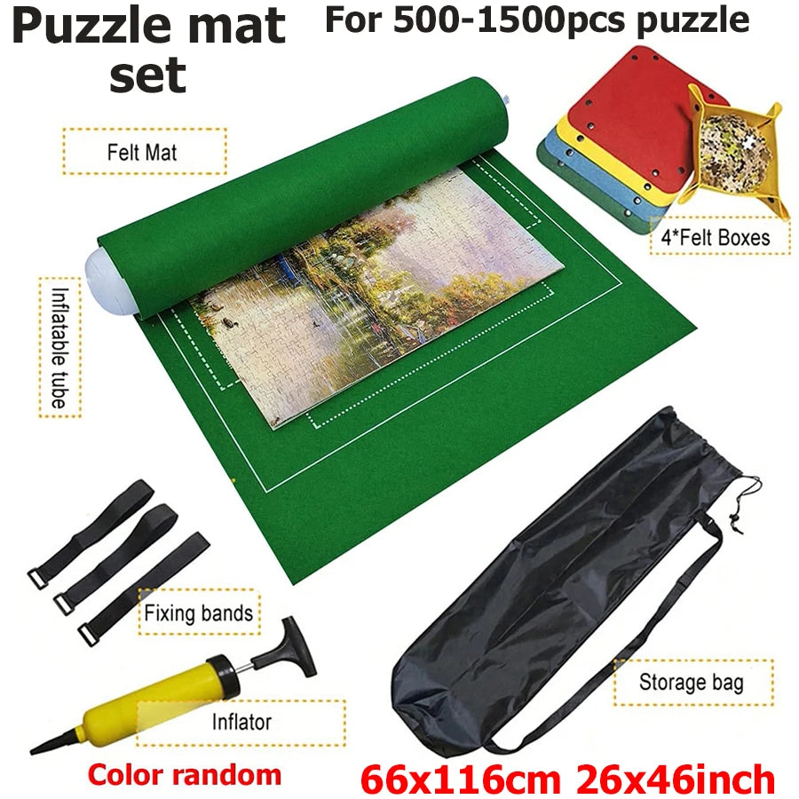 Felt Puzzle Scroll Storage Mat For 1500-3000 PCS