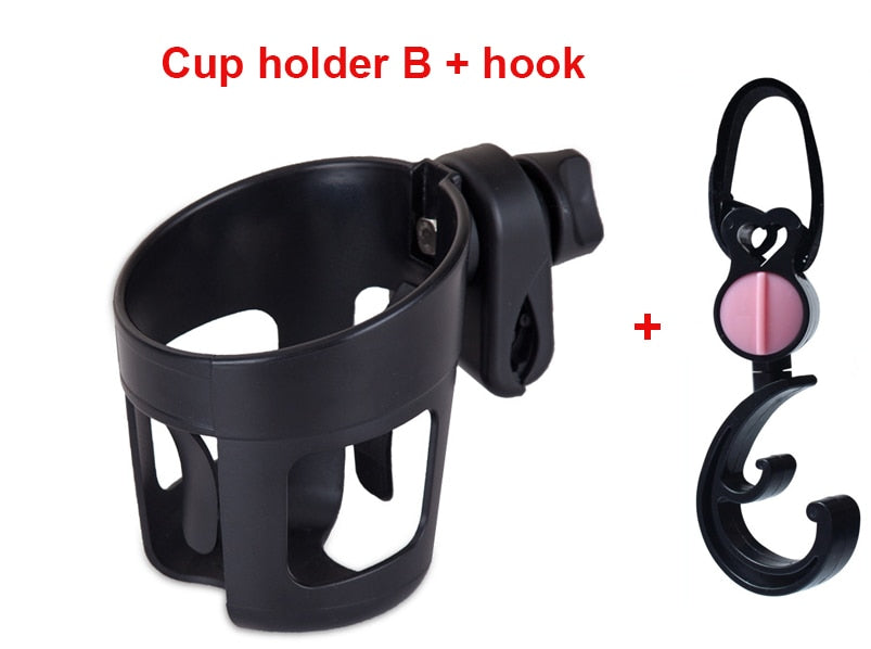 Baby Stroller mobile phone and drink holder.