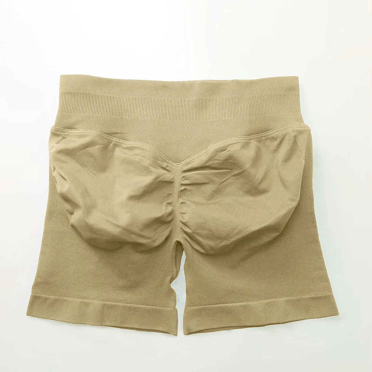 NCLAGEN 4.5" Women's Low Ribbed Band Scrunch Butt Seamless Impact Shorts