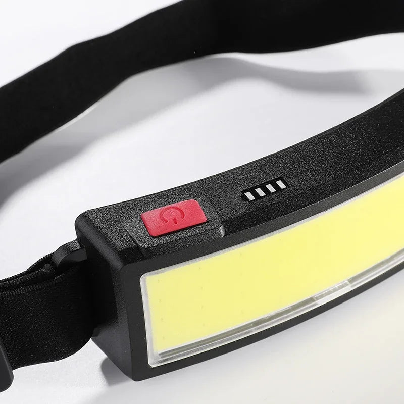 Powerful Headlamp With COB LED Built-in Type-C Rechargeable Battery