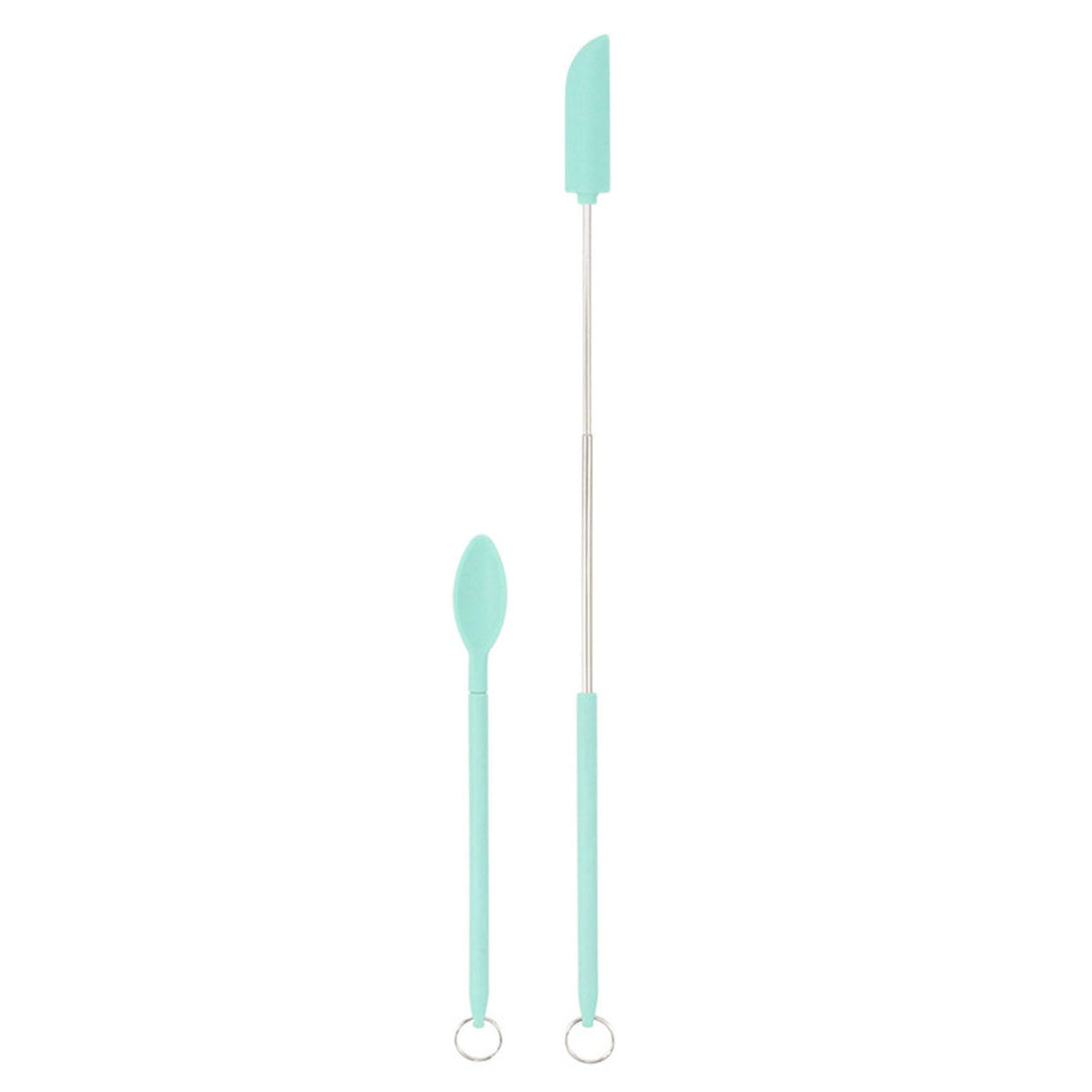 Mini Silicone Long Handle Spatula, Great for Cosmetic jars.