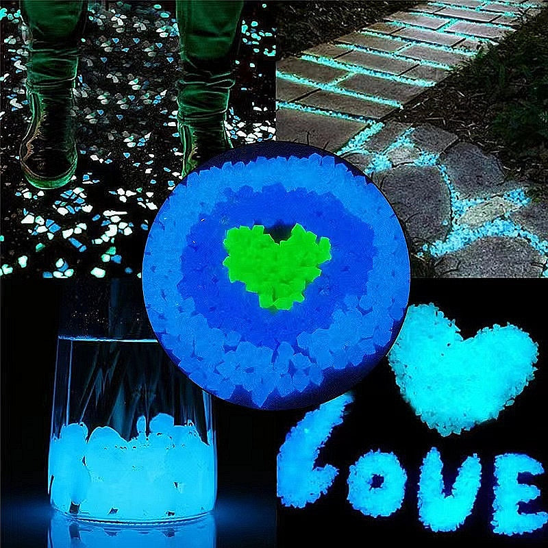 500 Or 1000Pcs Glow In The Dark Garden Pebbles. Crystal Rocks To Use in Your Fish Tank Or A Decorative Bowl.