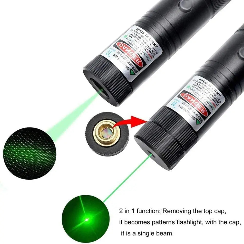 532nm 5mw High Power Green Laser Pointer With Adjustable Focus (Battery not included)