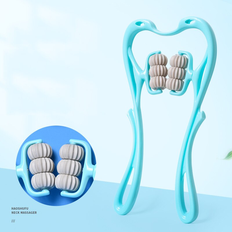 Hands Free Plastic Pressure Point Neck Massage Rollers.