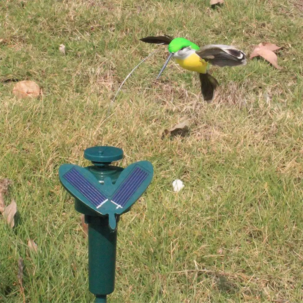 1pc Solar Rotating Hummingbird Bird Garden Stake