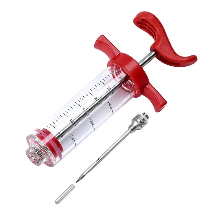Meat Syringe With 3 Marinade Injector Needles For Chicken Or Turkeys