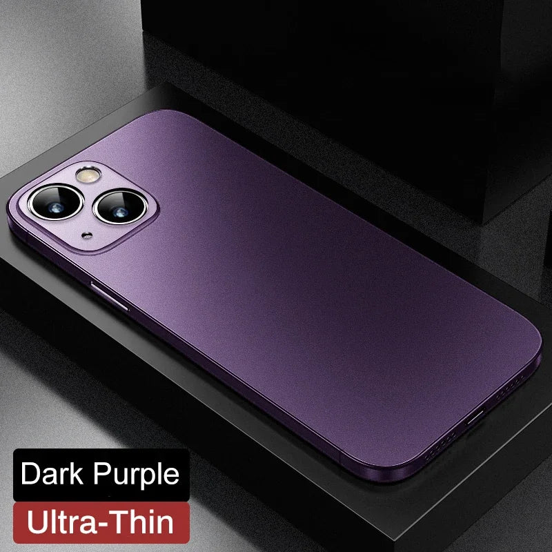 0.3mm Matte PP Hard Ultra Slim Phone Case For iPhone 17 16 15 14 Pro Max 16 Plus