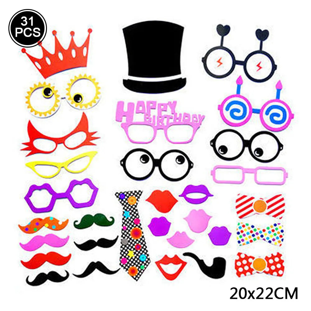 Photo booth Props For Weddings, Graduation And Birthday Parties.
