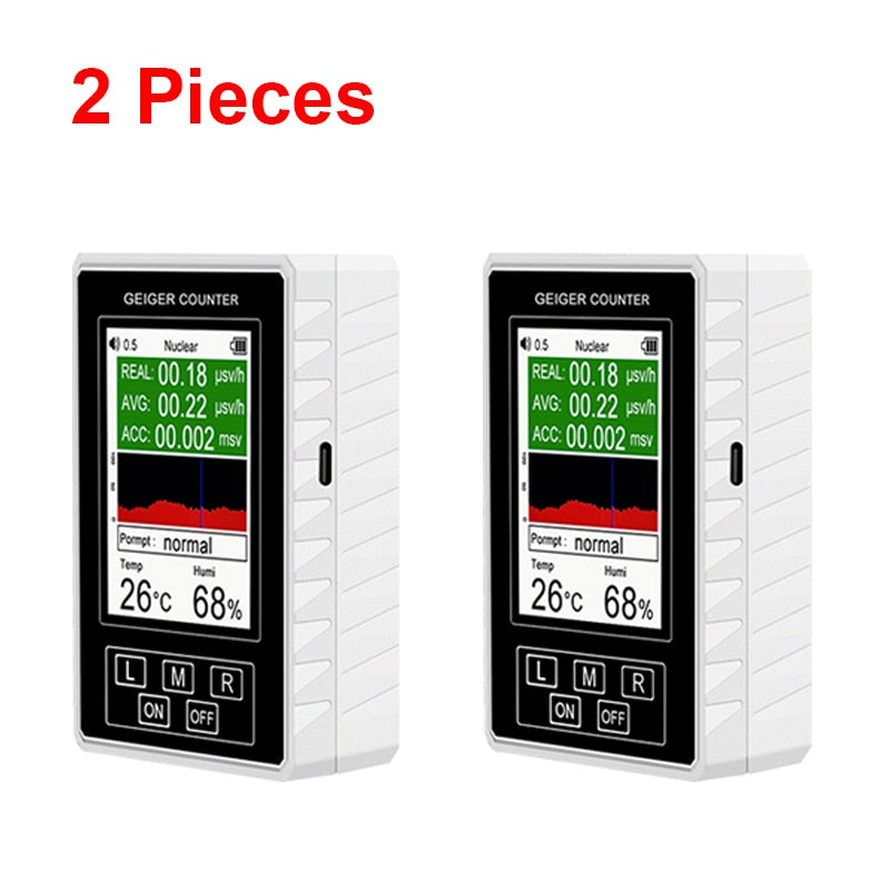 BR-9B XR-1 Nuclear Radiation Detector Color Display Screen Geiger Counter Personal Dosimeter Marble Detectors Beta Gamma X-ray