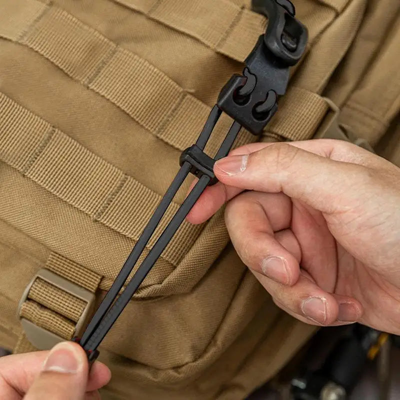 Adjustable Thick Elastic Rope Bag Expansion Strap With Quick Release Buckle
