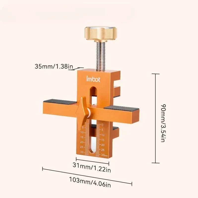 2 in 1 Woodworking Cabinet Door Installation Rebounding Device Drilling Tool