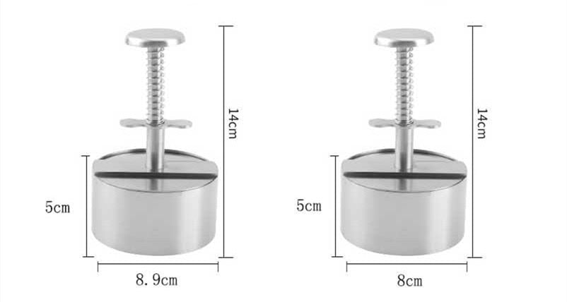Stainless Steel Non-Stick Hamburger Patty Maker.