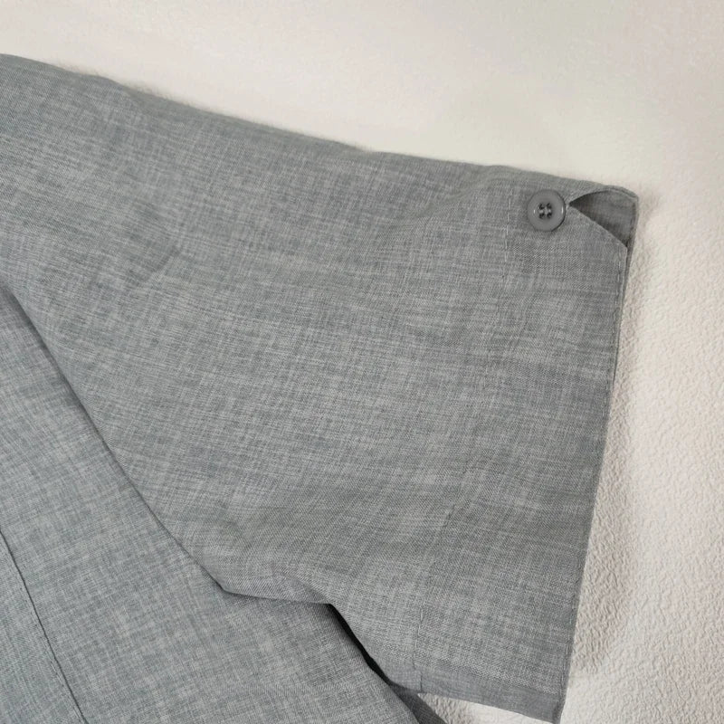 Men's Casual Short Sleeved Cotton Linen Shirts