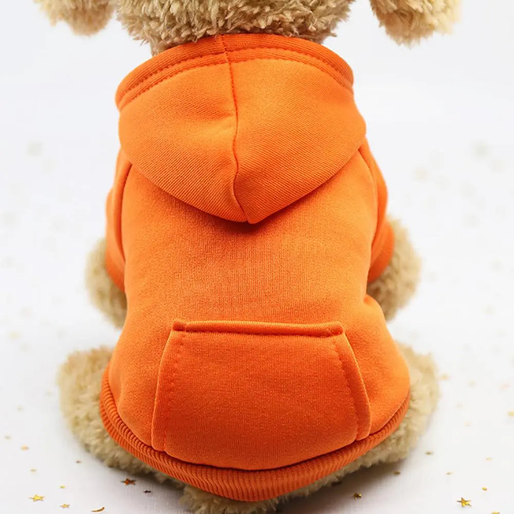 Pet Two-legged Hooded Sweatshirt With Pocket.