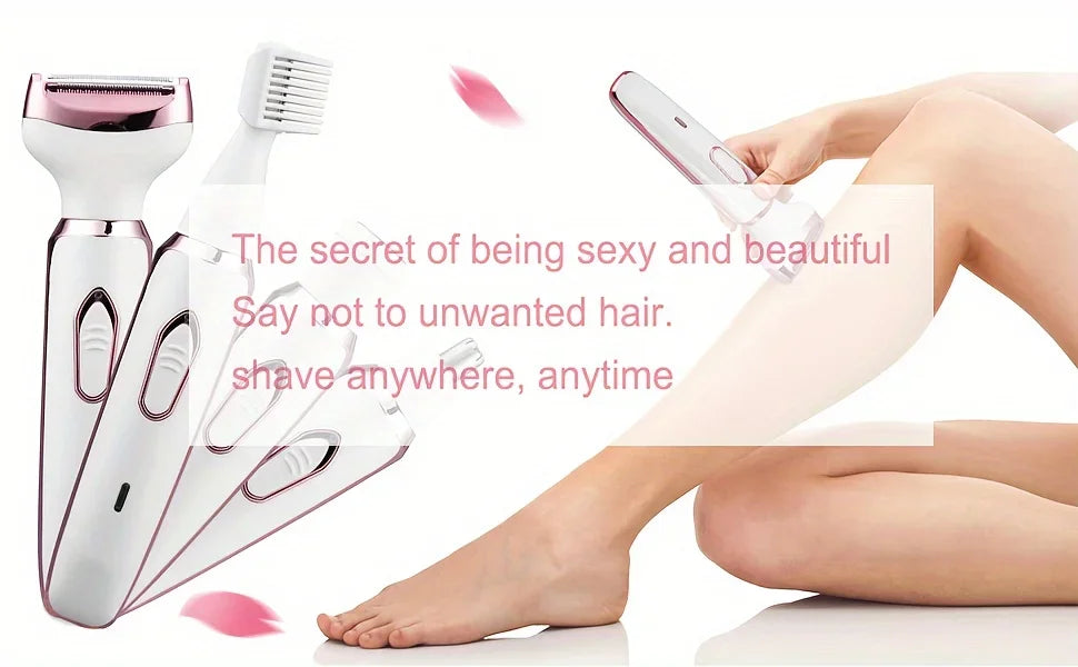 4-in-1 Ladies Multifunctional Electric USB Charging Hair Remover