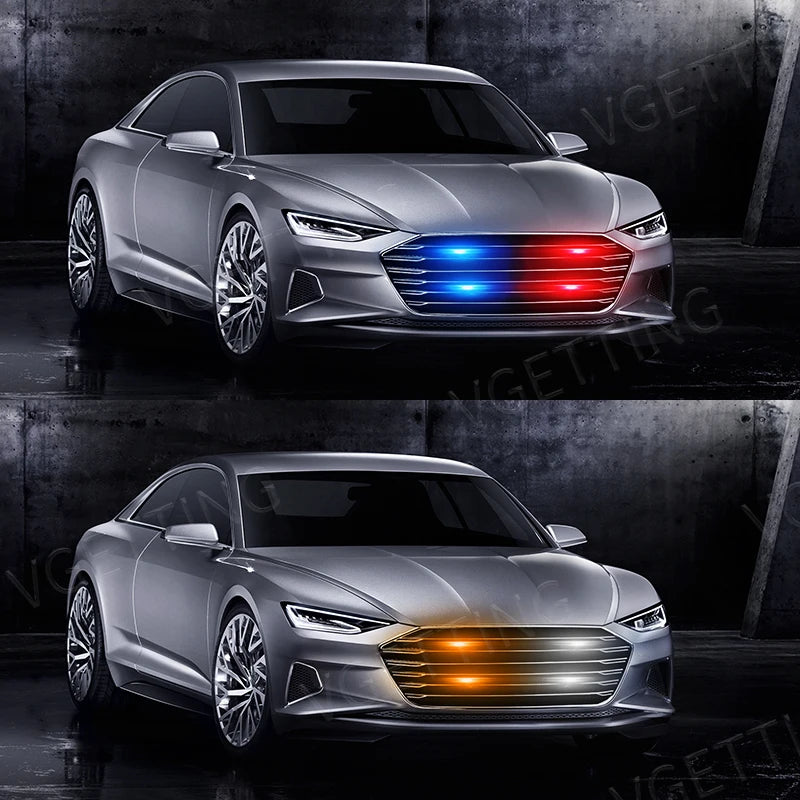 4X6 Wireless Remote Led Car Grid Emergency Lights