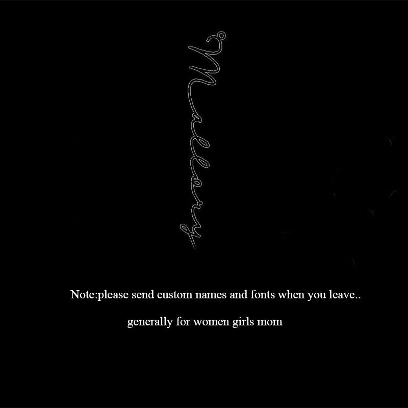 Vintage Custom stainless steel personalized necklace.