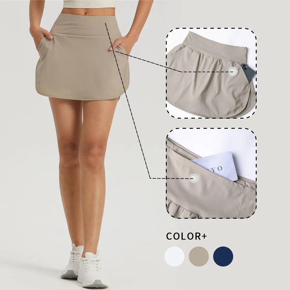 WISRUNING Skort For Badminton Or Tennis