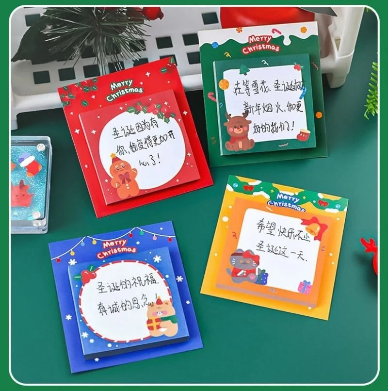 1 Piece Christmas Sticky Notepads.