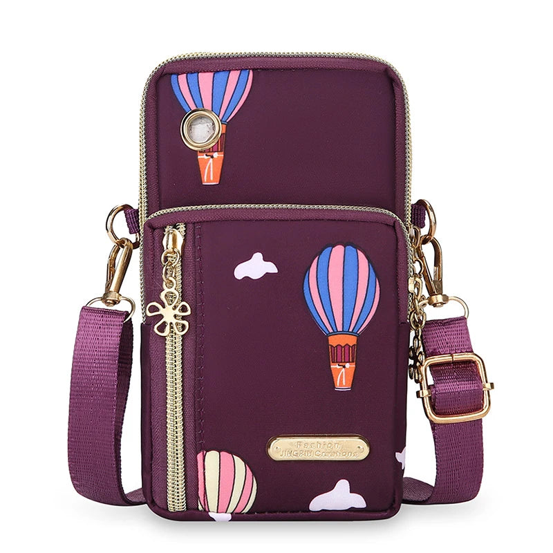 Women's Lightweight Nylon Crossbody Or Arm Bag
