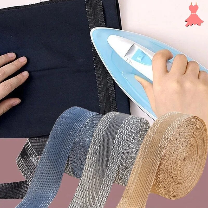 Self-Adhesive, Iron On Tape To Hem Pants, Jeans, Or Coats.
