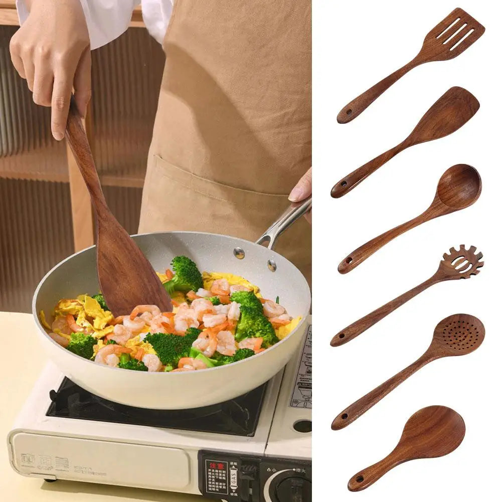 Walnut Wood Cooking Utensils Holder Not Included