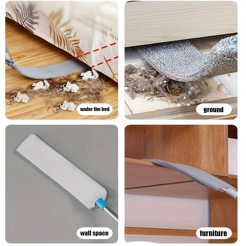Extendable Soft Washable Bristle Duster For Under Furniture