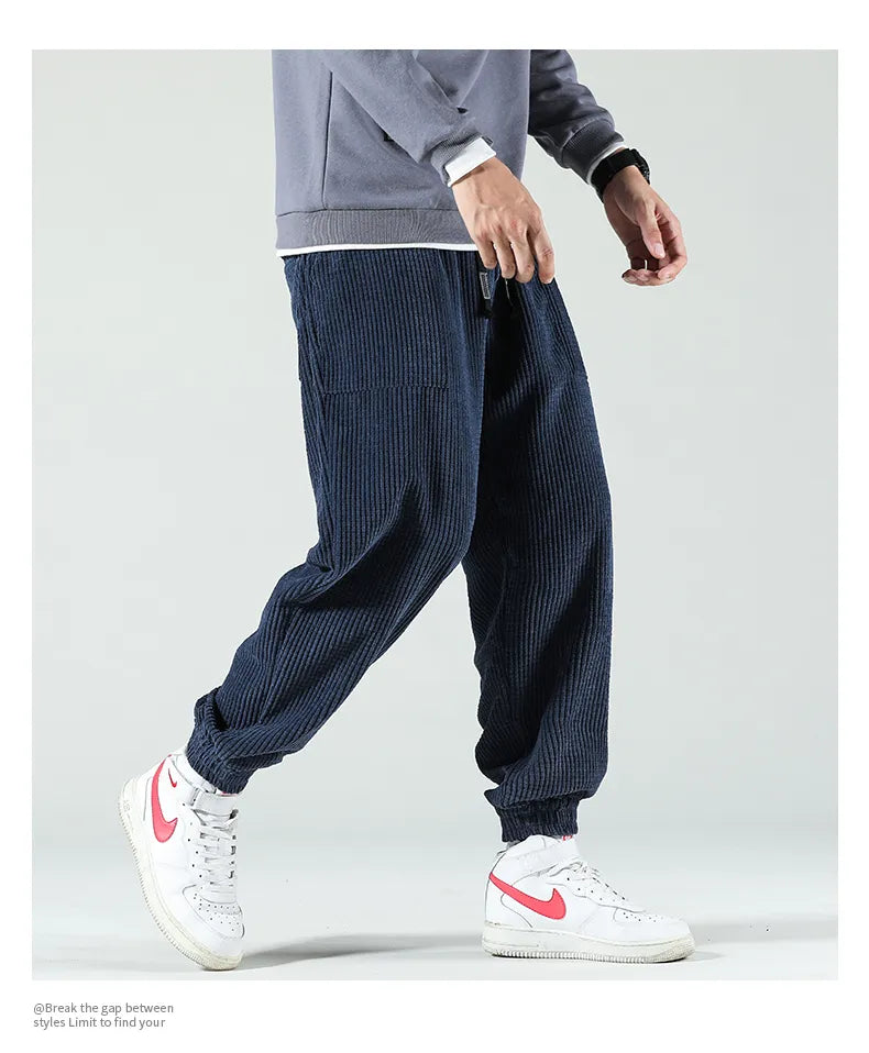 HIQOR Men's Corduroy Sweatpants