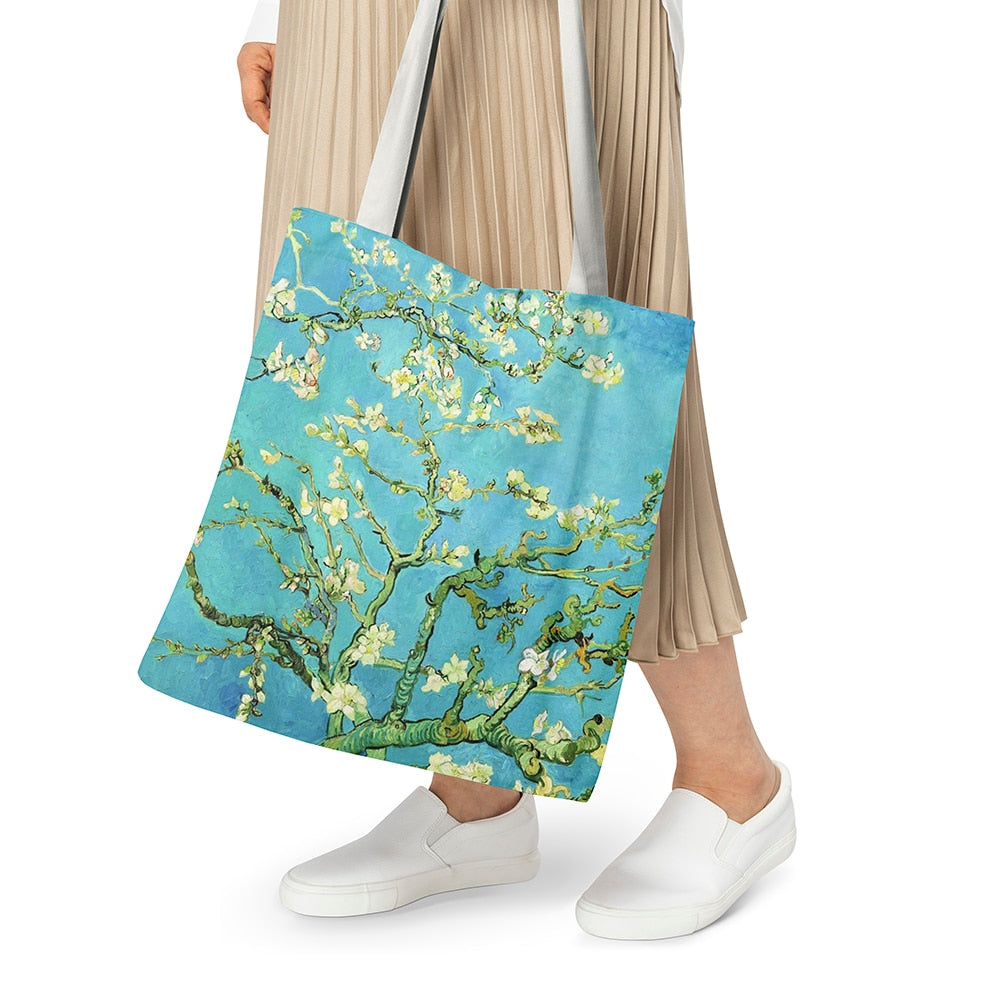 Van Gogh Oil Painting Canvas Shoulder Bags.