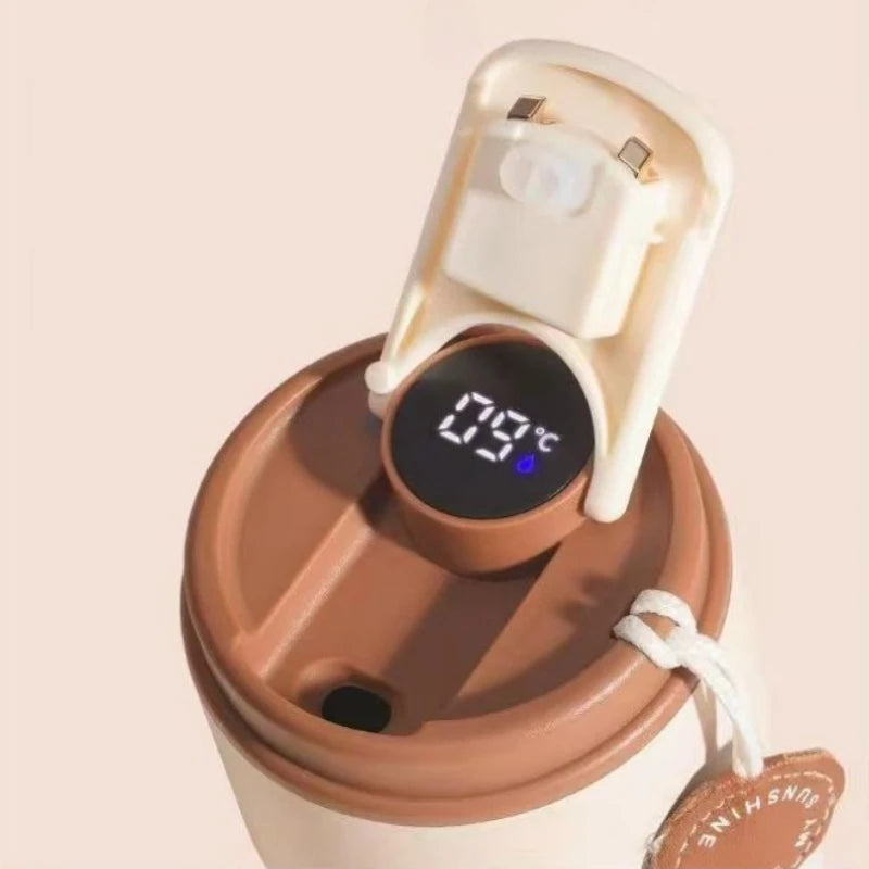 450ml Temperature Display Thermos Premium Stainless Steel Coffee Cup