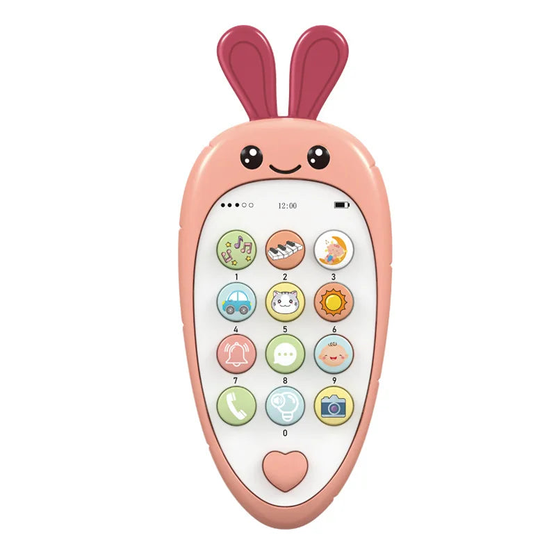 Children's Soft Plastic Music And Light Simulation Mobile Phone