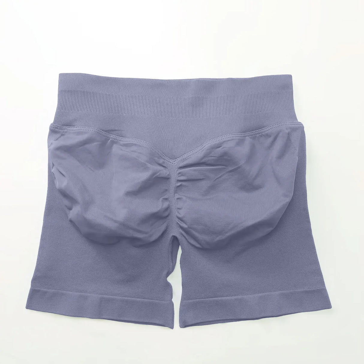 NCLAGEN 4.5" Women's Low Ribbed Band Scrunch Butt Seamless Impact Shorts