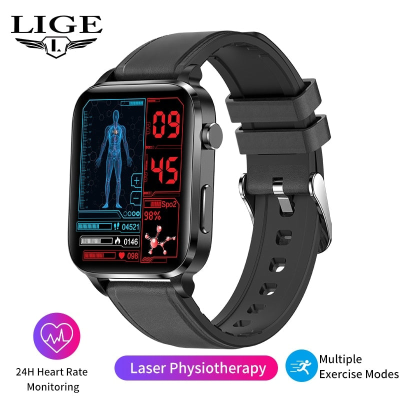 Men's 2023 New Smart Watch. Healthy monitor for your heart rate, hypertension, hyperglycemia. multi sport modes. AND many more purposes.