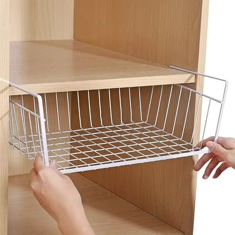 Multifunctional Iron bottom hanging Storage basket