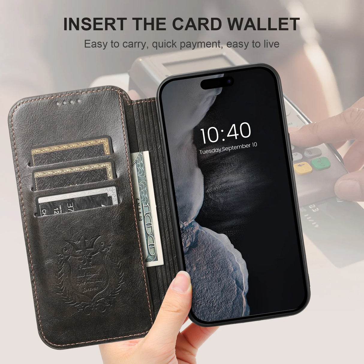 Wireless Charging  Magnetic Leather Wallet Phone Case For iPhone 16 12 13 14 15 Pro Max Plus