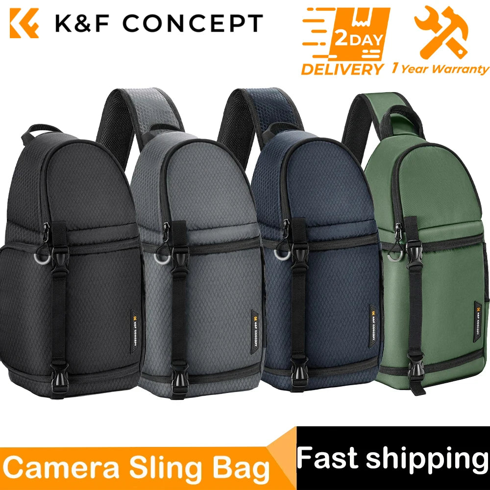 K&F Concept Waterproof 10L DSLR/SLR Sling Camera Backpack