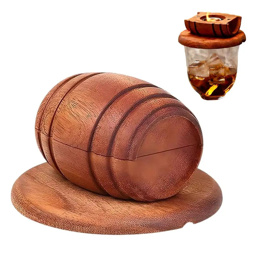 Wooden Smoke Infuser For Old Fashioned Bourbon Drinks