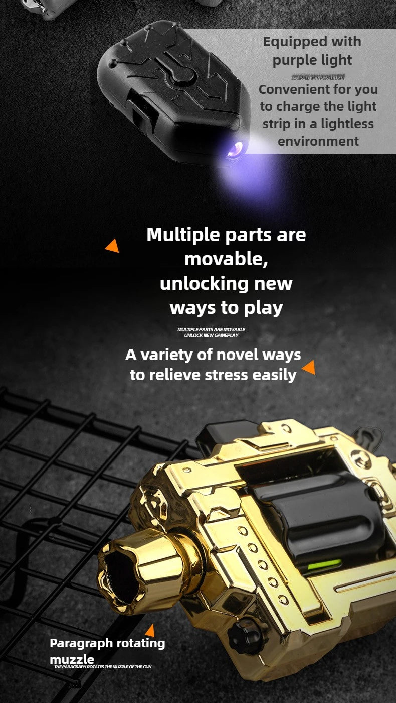 Metal Fidget Spinner Revolver For Stress Relief