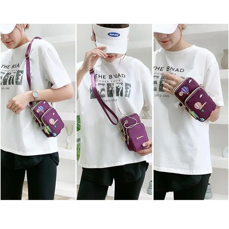 Mobile Phone Crossbody/Shoulder Bag With Headphone Plug.