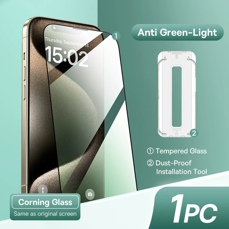 Baseus 0.4mm Corning Tempered Glass Screen Protector For iPhone 16 15 14 13 Pro Max