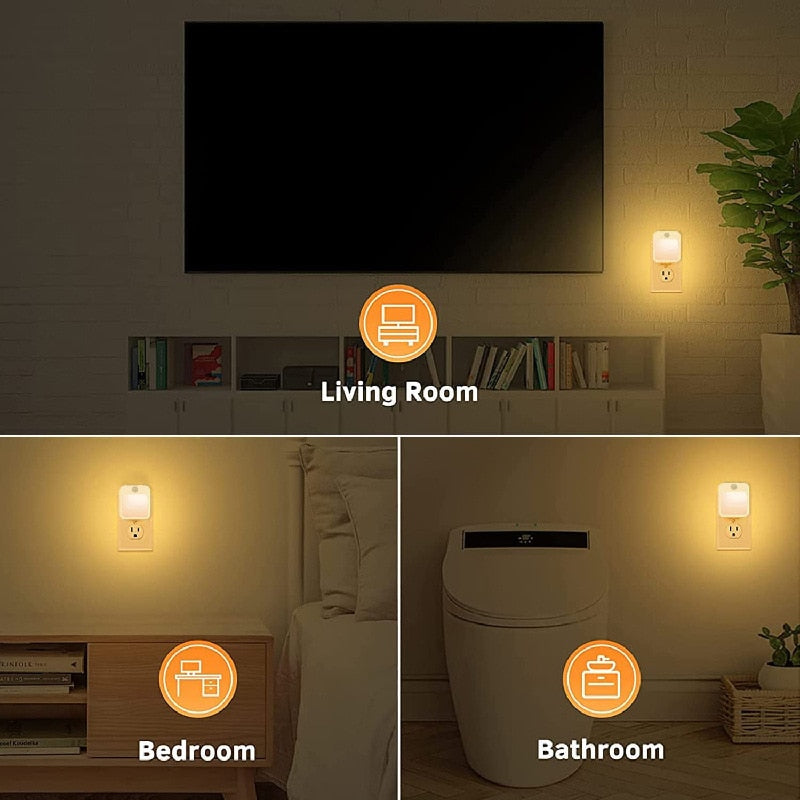 Plug In LED Motion Sensor Night Light.