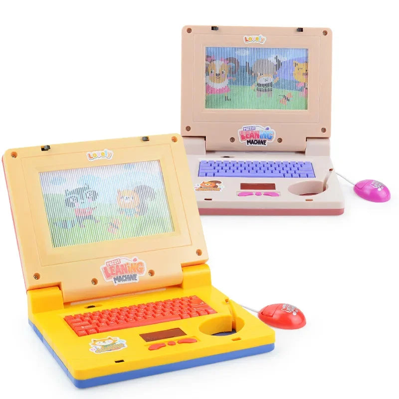Toddler Fake Laptop with Light Music Mouse
