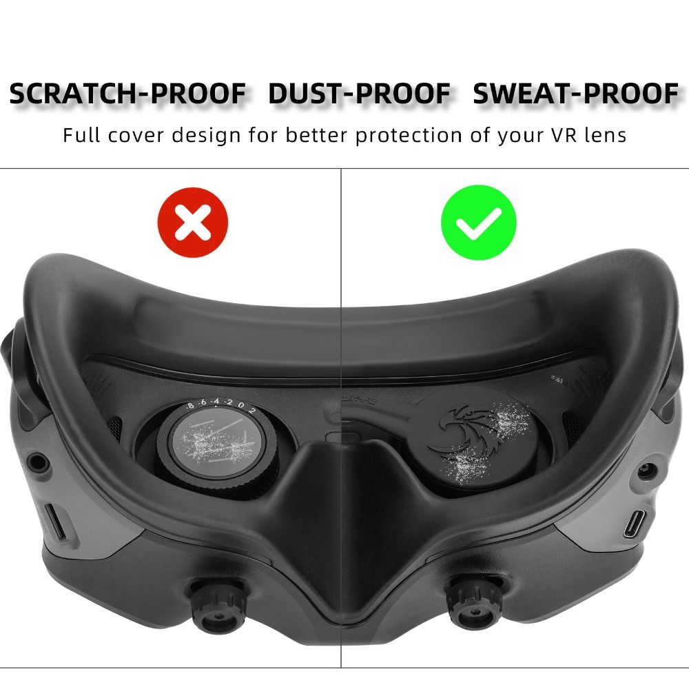 New Cap Dust-proof Anti-Scratch Lens Protector Silicone Lens Cover Protective For DJI Avata Goggles 2