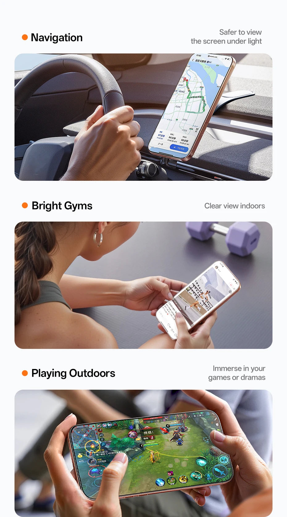 Baseus Tempered HD Screen Protector For iPhone 17 16 15 14 13 12 Pro Max